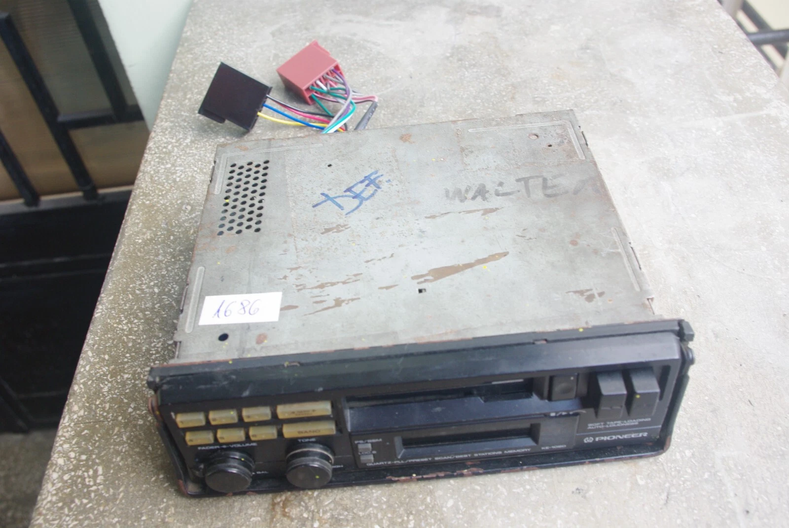 Oldtimer PIONEER KE-1080 autoradio mit kassettenspieler – Bild 5